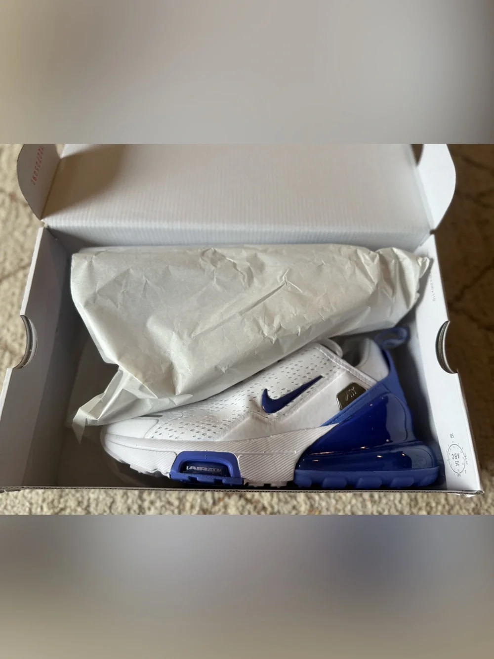 Nike Air Max 270 Premium White Sapphire Women’s 7.5 BNWB IO9884-107